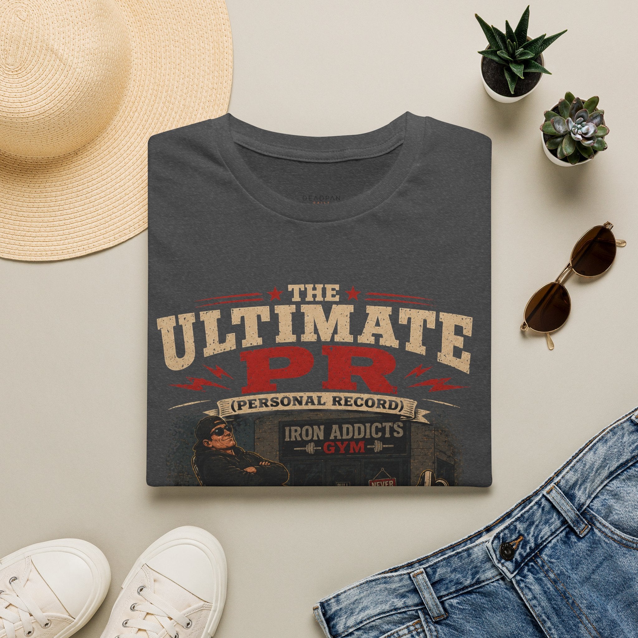 T-Shirt — "The Ultimate PR (Personal Record)" Gym Motivational Tee