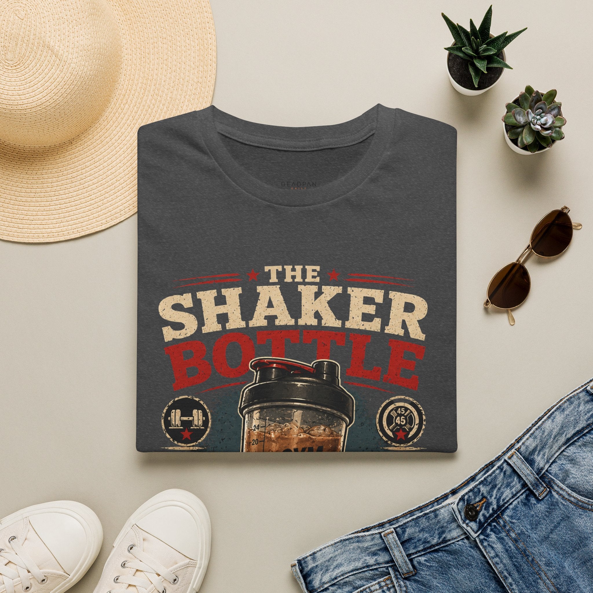 Shaker Bottle T-Shirt — I Carry a Protein Shake Everywhere (Currently Filled With Iced Coffee)