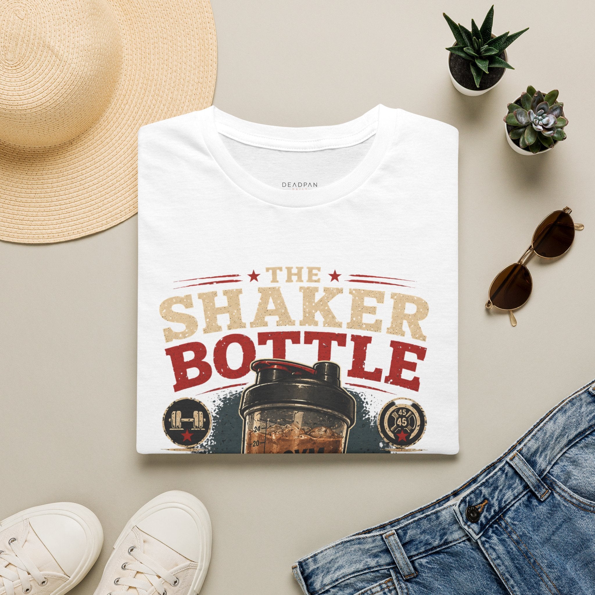 Shaker Bottle T-Shirt — I Carry a Protein Shake Everywhere (Currently Filled With Iced Coffee)