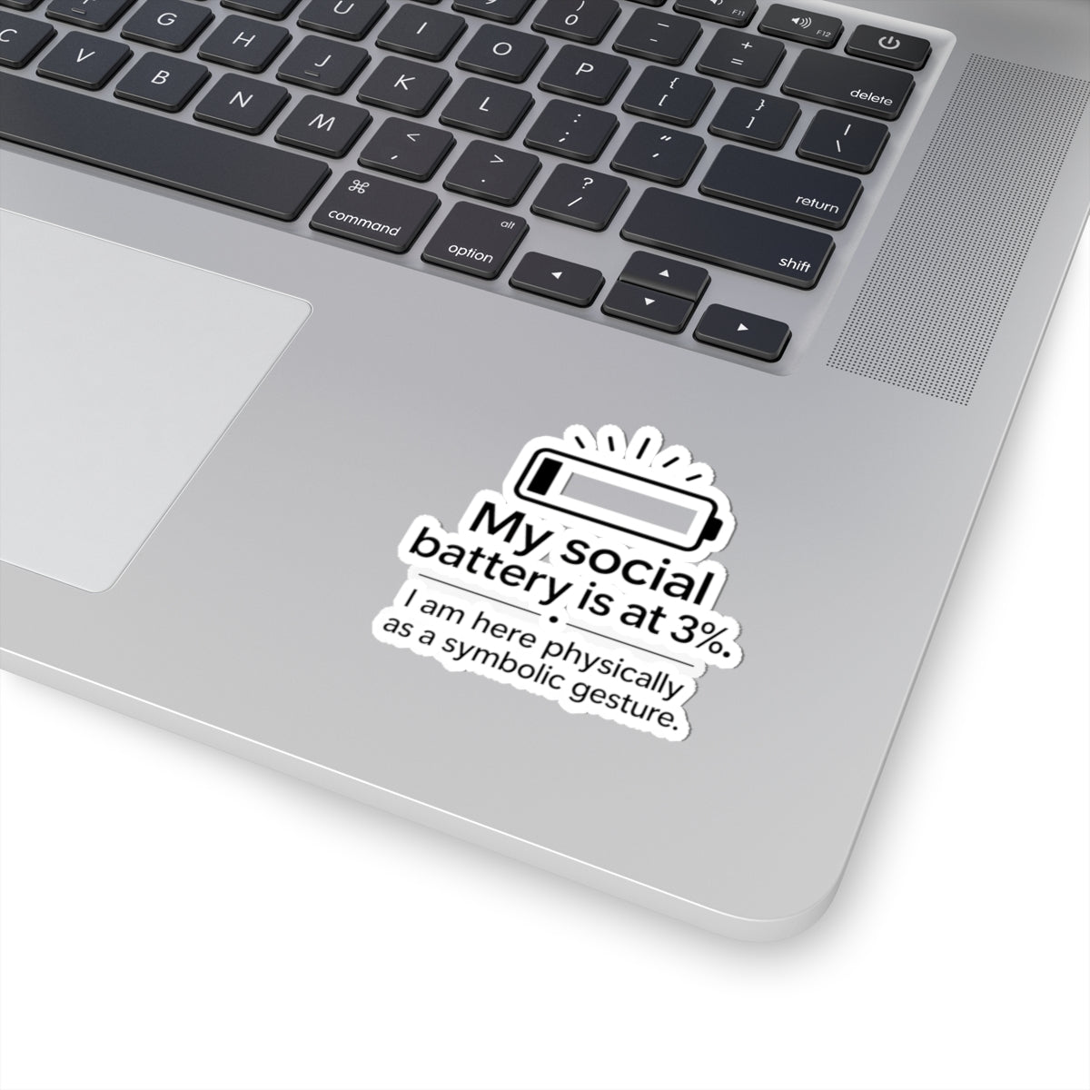 My Social Battery Kiss-Cut Stickers