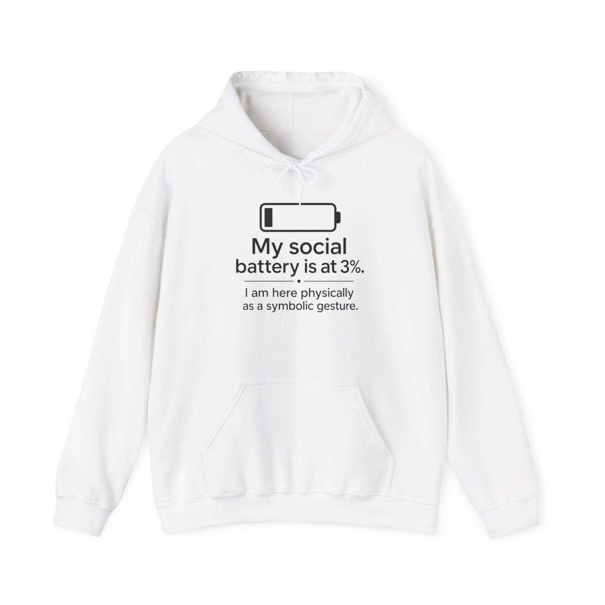 My Social Battery Hoodie — Funny Introvert Sweatshirt