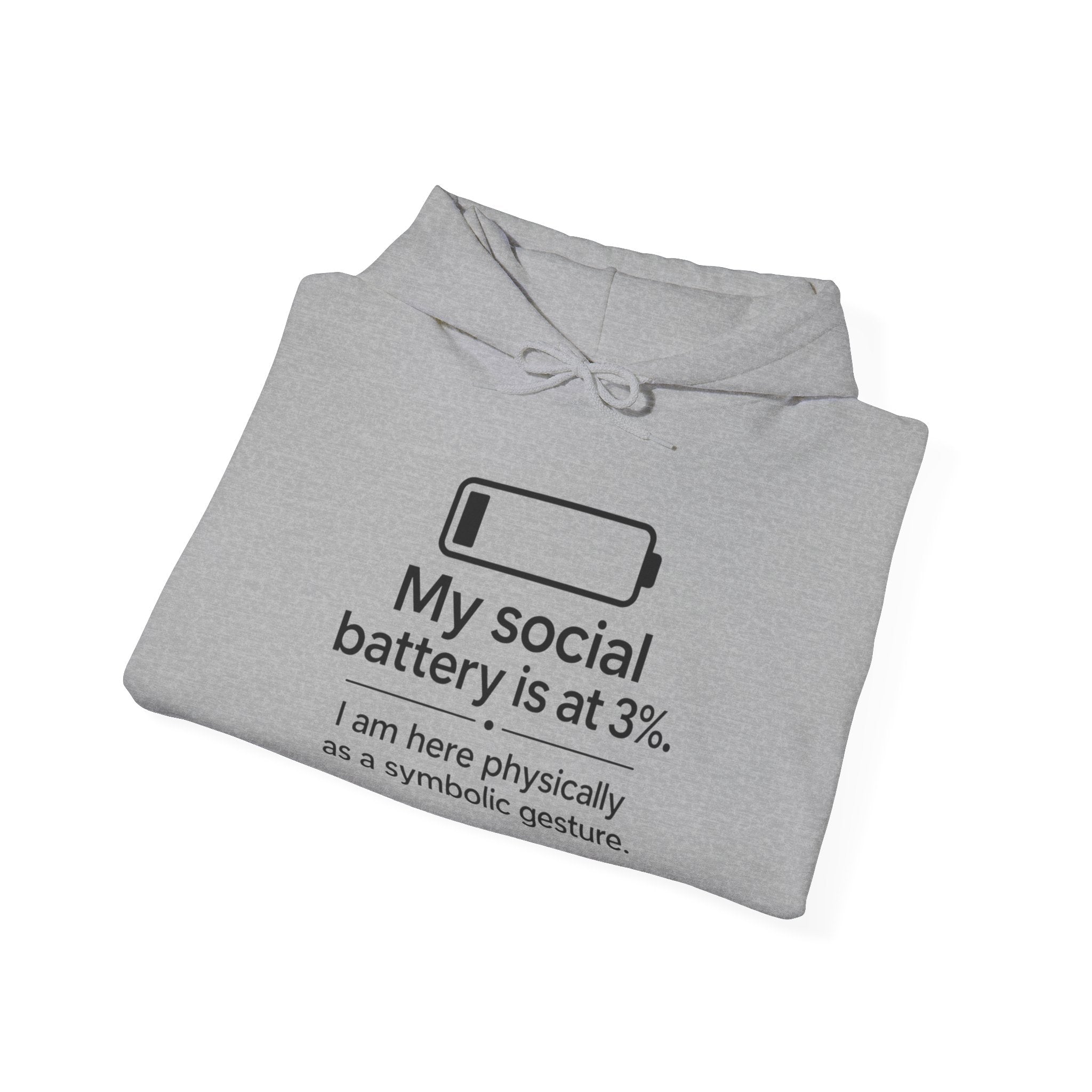 My Social Battery Hoodie — Funny Introvert Sweatshirt