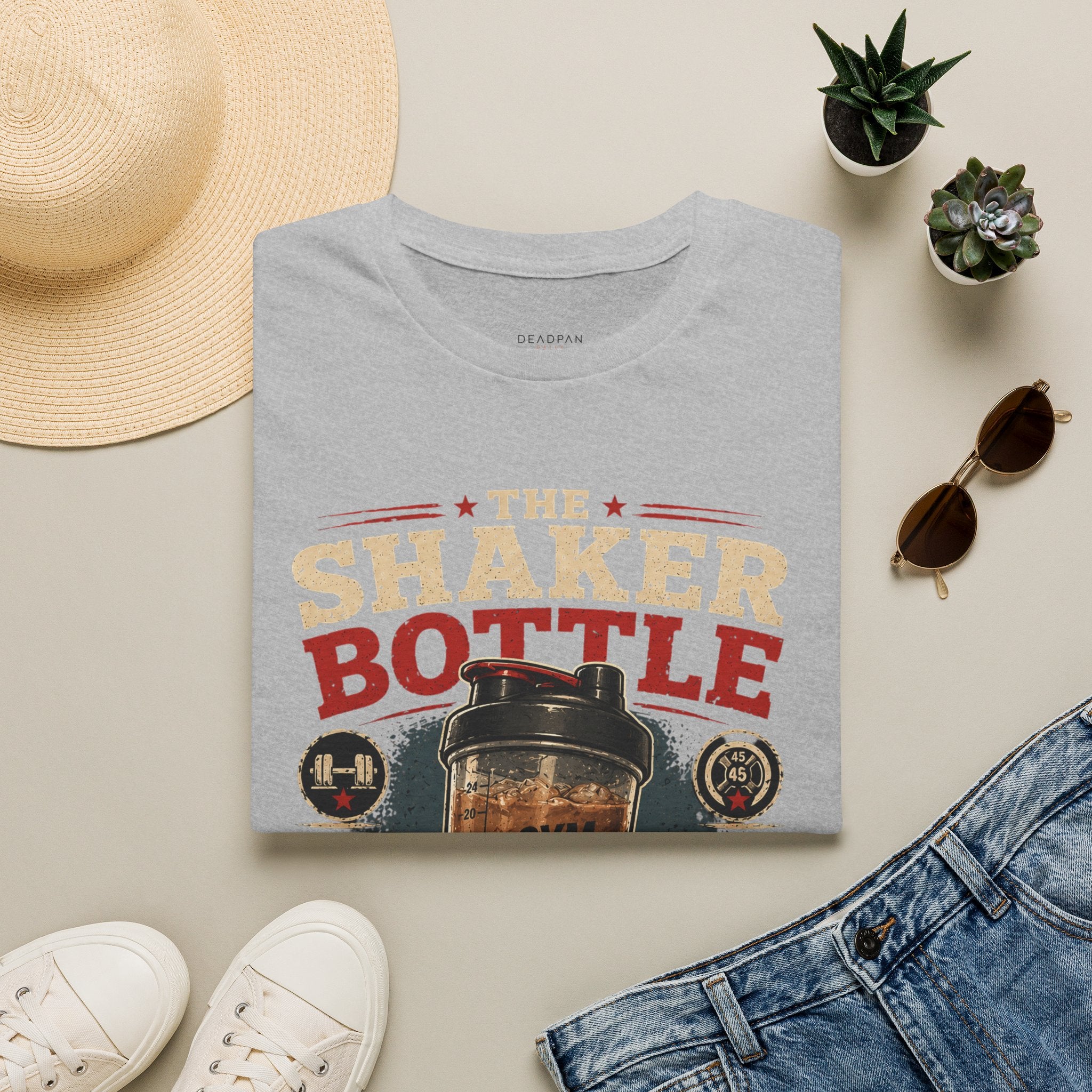 Shaker Bottle T-Shirt — I Carry a Protein Shake Everywhere (Currently Filled With Iced Coffee)