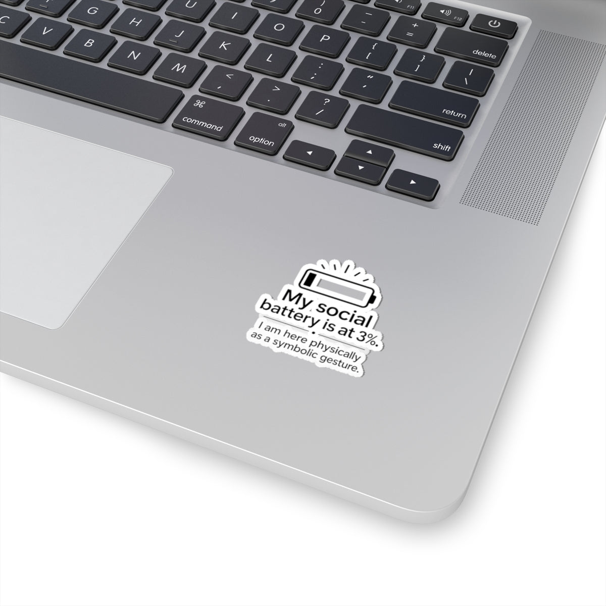 My Social Battery Kiss-Cut Stickers